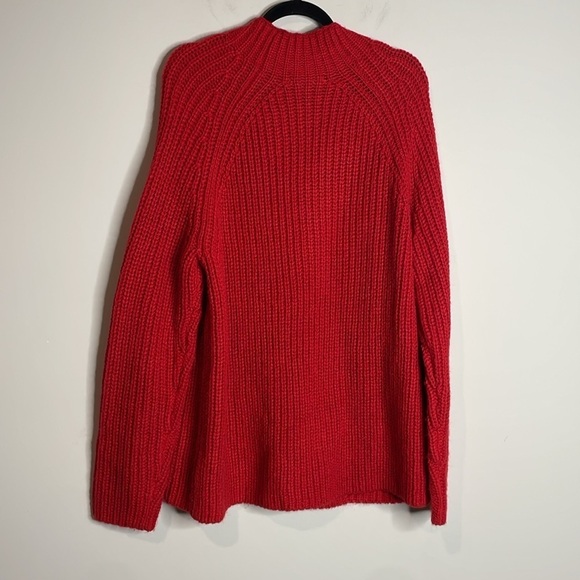 Boden | Isabella Shaker Stitch Sweater Red Wool Alpaca Blend Size Large - Picture 6 of 6